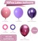Pink and Purple Party Balloons, 50Pcs 12 Inch Purple Pink Balloons, Metallic Pink Purple Latex Balloons Birthday Party Balloons for Girls Birthday Baby Shower Wedding Party Decorations